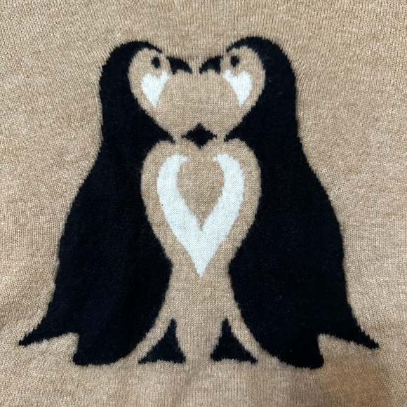 Maeve Tan Sweater with Penguin Design - Picture 6 of 11